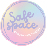 Safe Space logo purple text